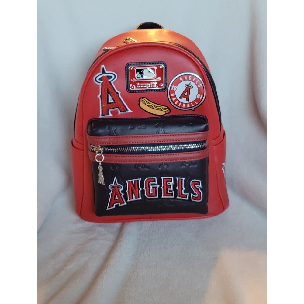 Loungefly MLB Los Angeles Angels Patches Mini Backpack - Picture 4 of 10
